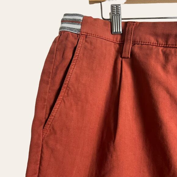 Eleventy Ochre Red Slim Fit Chino Jogger Dress Pants Size 38 - Picture 5 of 10